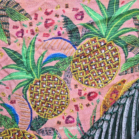 NWOT Farm Rio Sarong "Mixed Fruits" Reversible Fringe - Picture 12 of 15